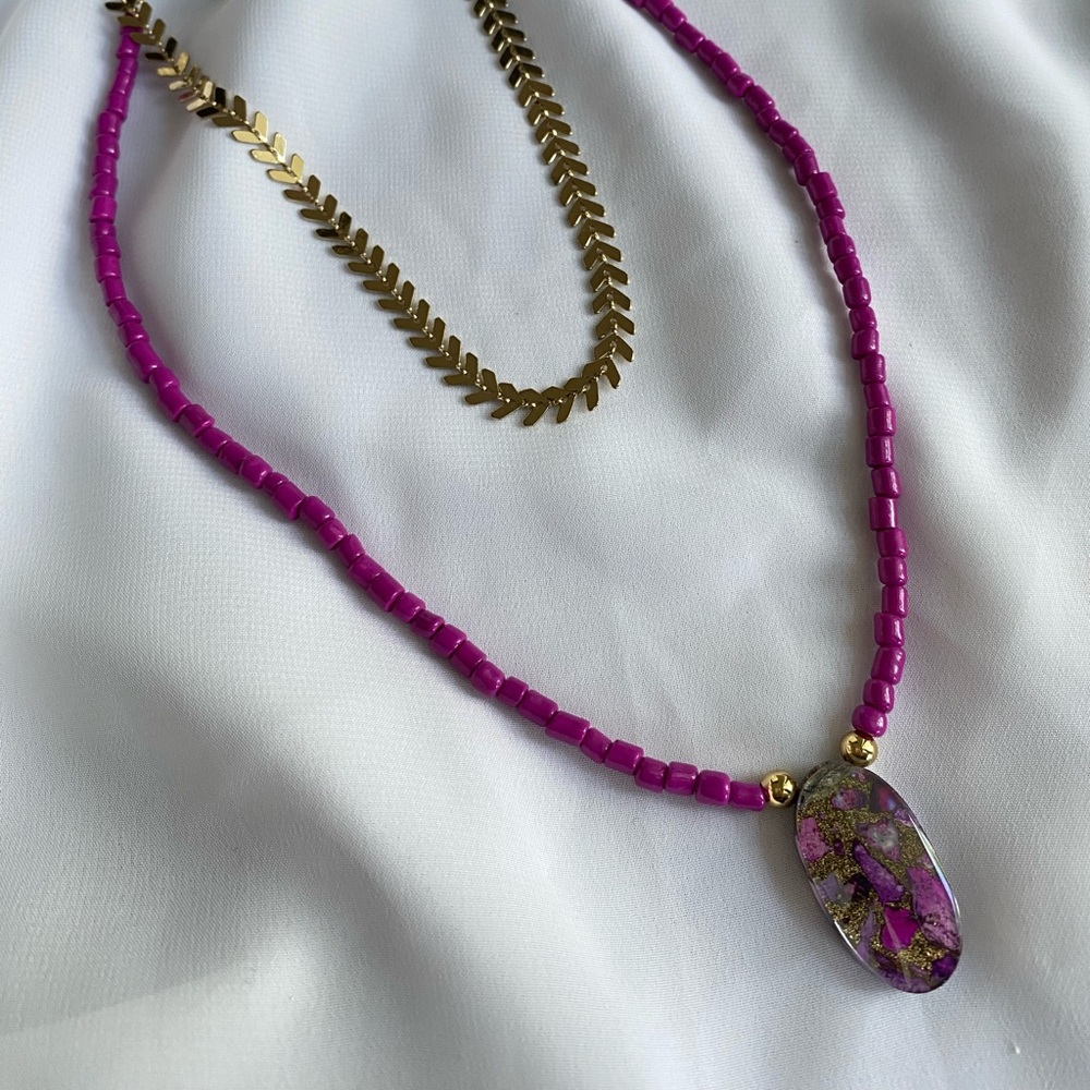 New handmade layered necklace